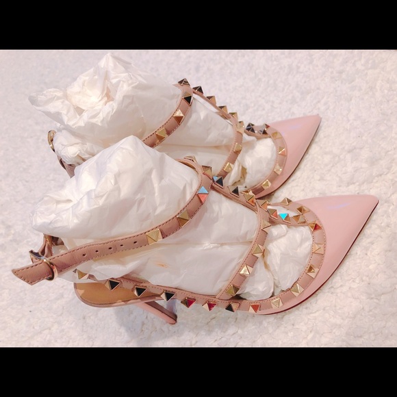 Valentino Garavani Rockstud Slingback 100mm Pump - Picture 3 of 4